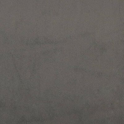 vidaXL Cabecero de terciopelo gris oscuro 100x7x78/88 cm