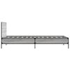 vidaXL Estructura cama madera ingenier&iacute;a metal gris Sonoma 100x200 cm