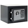 vidaXL Caja fuerte digital Gris oscuro 23 x 17 x 17 cm Acero