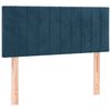 vidaXL Cama box spring con colch&oacute;n terciopelo azul oscuro 120x190 cm