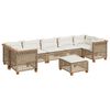 vidaXL Set de sof&aacute;s de jard&iacute;n y cojines 8 piezas rat&aacute;n sint&eacute;tico beige