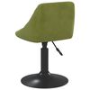 vidaXL Silla de comedor de terciopelo verde claro