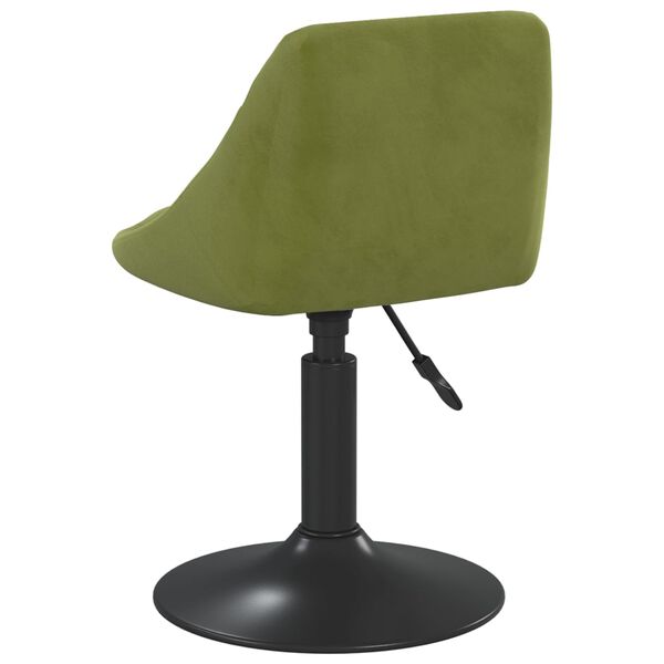 vidaXL Silla de comedor de terciopelo verde claro