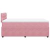 vidaXL Cama box spring con colch&oacute;n terciopelo rosa 120x190 cm