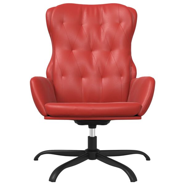 vidaXL Sill&oacute;n de relax de cuero sint&eacute;tico rojo vino tinto