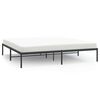 vidaXL Estructura de cama sin colch&oacute;n metal negro 200x200 cm