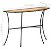 vidaXL Mesa auxiliar de madera maciza de mango 110x40x77 cm