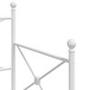 vidaXL Div&aacute;n con nido sin colch&oacute;n blanco 75x190 cm acero