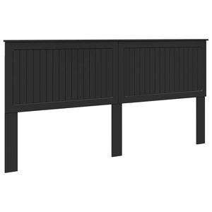 vidaXL Cabecero Negro Madera de ingenier&iacute;a