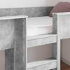 vidaXL Cama Litera para Ni&ntilde;os con colch&oacute;n Gris Concreto 100 x 200 cm
