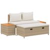 vidaXL Conjunto de sof&aacute;s de exterior 4 -Seater 4 uds. 55 x 30 x 39 cm