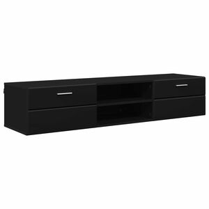 vidaXL Armario de Madera 150 x 39 x 30 cm Negro Madera de ingenier&iacute;a