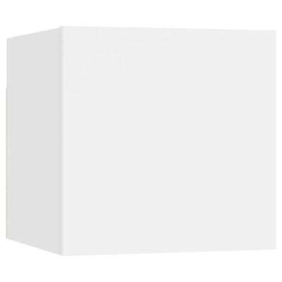 vidaXL Mueble para TV de pared blanco 30,5x30x30 cm