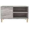vidaXL Mueble discos madera contrachapada gris sonoma 84,5x38x48 cm