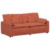 vidaXL Sof&aacute; modular con cojines rojo y naranja