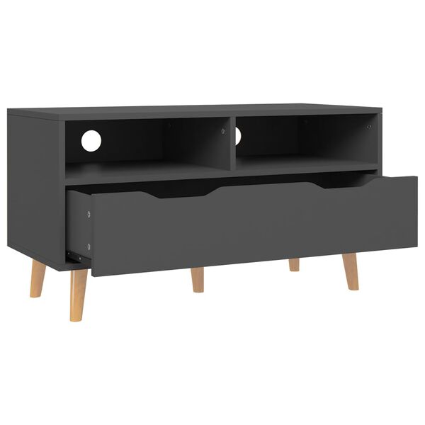 vidaXL Mueble de TV madera de ingenier&iacute;a gris 90x40x48,5 cm