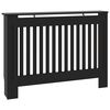 vidaXL Cubierta para radiador madera de ingenier&iacute;a negro 112x19x81,5 cm