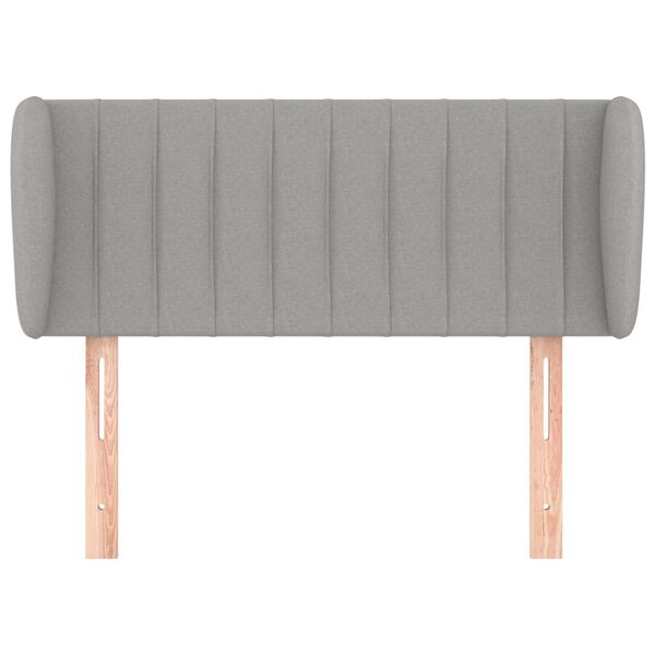 vidaXL Cabecero de tela gris claro 83x23x78/88 cm
