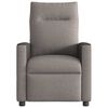 vidaXL Sill&oacute;n reclinable de tela gris taupe