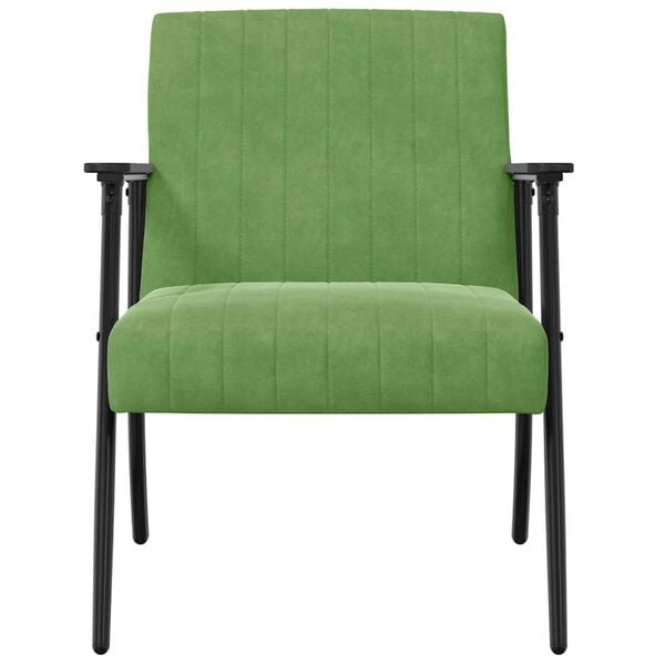 vidaXL sill&oacute;n Verde claro 59 x 75 x 78 cm Terciopelo