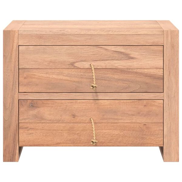 vidaXL Aparador de madera maciza de teca 80x35x60 cm