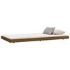 vidaXL Estructura de cama madera maciza pino marr&oacute;n miel 100x200 cm