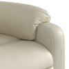 vidaXL Sill&oacute;n reclinable de cuero sint&eacute;tico crema