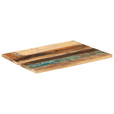 vidaXL Tablero de mesa madera maciza reciclada 80x60x(2,5-2,7) cm