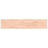 vidaXL Estante de pared madera maciza de haya 100x20x4 cm