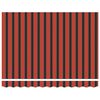 vidaXL Toldo Retr&aacute;ctil Naranja y Marr&oacute;n 300 x 250 cm