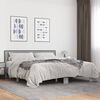 vidaXL Estructura cama madera ingenier&iacute;a metal gris Sonoma 200x200 cm
