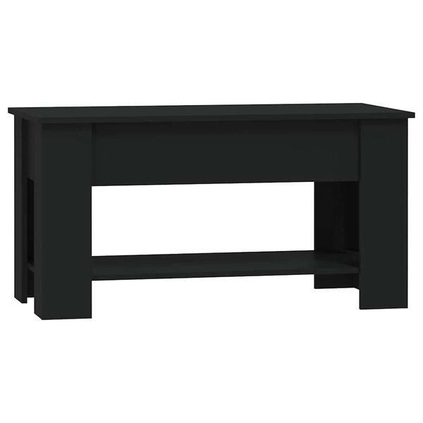 vidaXL Mesa de centro madera de ingenier&iacute;a negro 101x49x52 cm