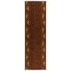 vidaXL Alfombra Runner FLORNES Tejido Marr&oacute;n PP 7 mm