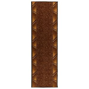 vidaXL Alfombra Runner FLORNES Tejido Marr&oacute;n PP 7 mm