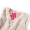 Chaleco infantil pelo sint&eacute;tico beige 92