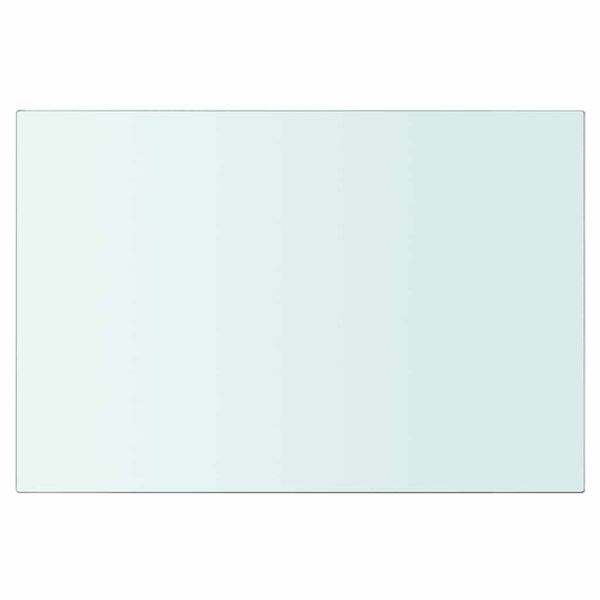 vidaXL Estantes 2 unidades panel de vidrio transparente 30x15 cm