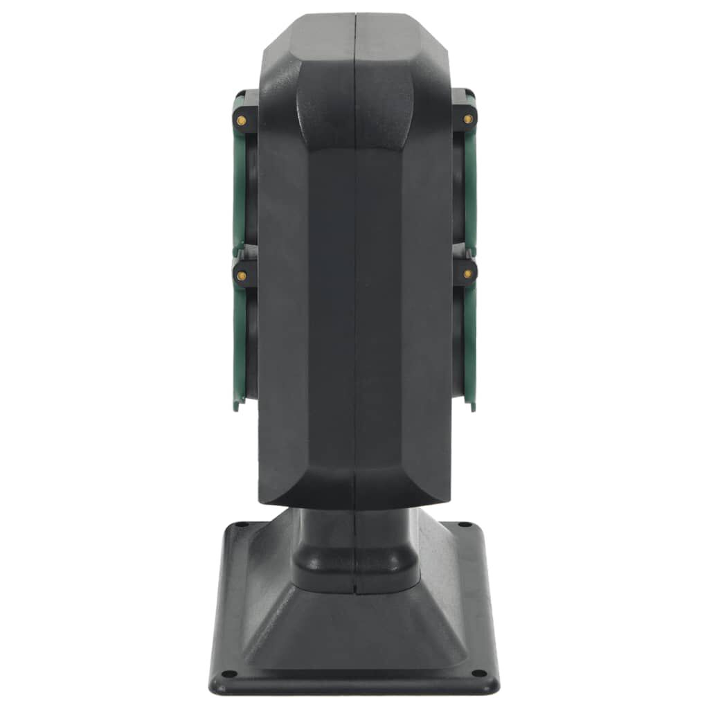 Enchufe Exterior KOPP Con 4 Tomas IP44 - Cable 1.5 M, Estaca Para Jardín, 16A 3500W, Resistente A La Intemperie
