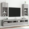 vidaXL Muebles de TV con luces LED 2 uds gris Sonoma 40,5x30x90 cm