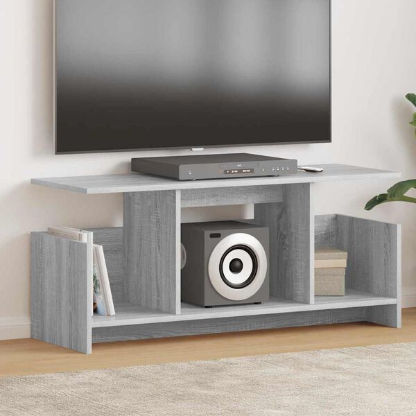 vidaXL Soporte de TV Gris Sonoma 102 x 35 x 45 cm Madera de ingenier&iacute;a