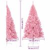 vidaXL &Aacute;rbol de Navidad Artificial Preiluminado Rosa 210 cm PVC