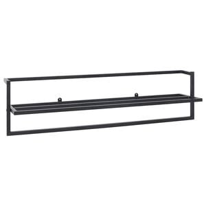 vidaXL Toallero de hierro negro 95x25x22 cm
