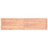 vidaXL Estante pared madera roble tratada marr&oacute;n claro 200x50x(2-4) cm