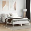 vidaXL Estructura de cama sin colch&oacute;n madera maciza blanca 120x190 cm