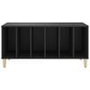vidaXL Mueble para discos madera contrachapada negro 100x38x48 cm