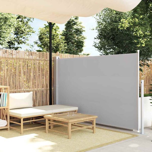 vidaXL Toldo lateral retráctil 140x300 cm gris
