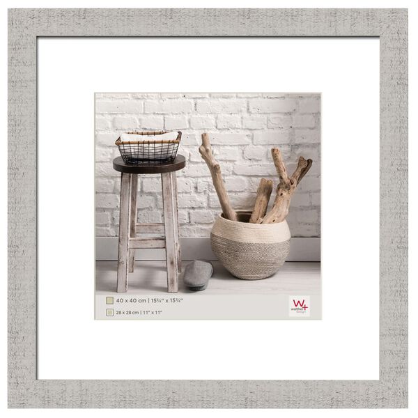 Walther Design Marco de fotos Home gris claro 40x40 cm