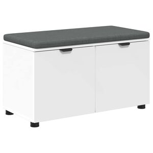 vidaXL Banco de entrada 80 x 38 x 46 cm Madera Ingenierizada y Tela