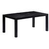 vidaXL Mesa de comedor de madera maciza de mango negra 180x90x76 cm