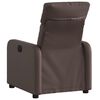 vidaXL Sill&oacute;n reclinable de cuero sint&eacute;tico marr&oacute;n