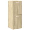 vidaXL Set de muebles de ba&ntilde;o 3 pzas madera contrachapada roble Sonoma